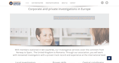Desktop Screenshot of eu-investigations.com
